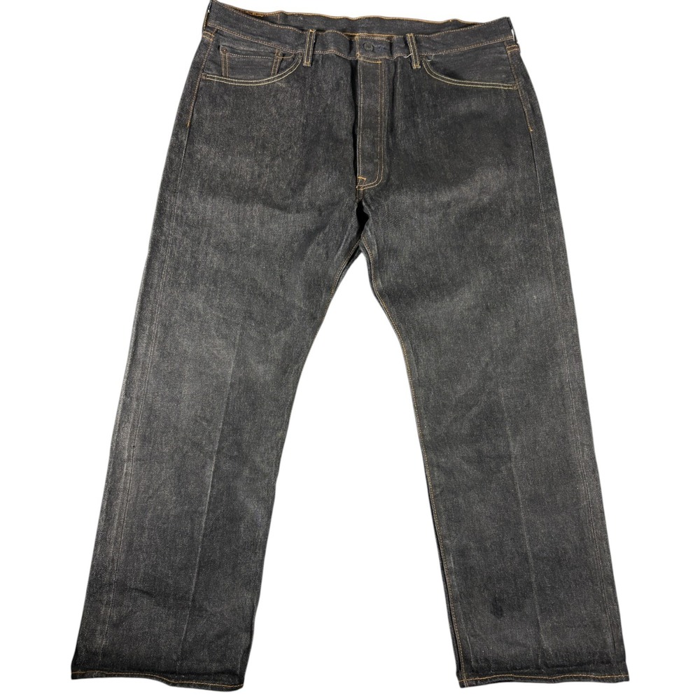 Levis 501 Original Fit Mens 40x30 Dark Wash Straight Leg Western Buttonfly Jeans
